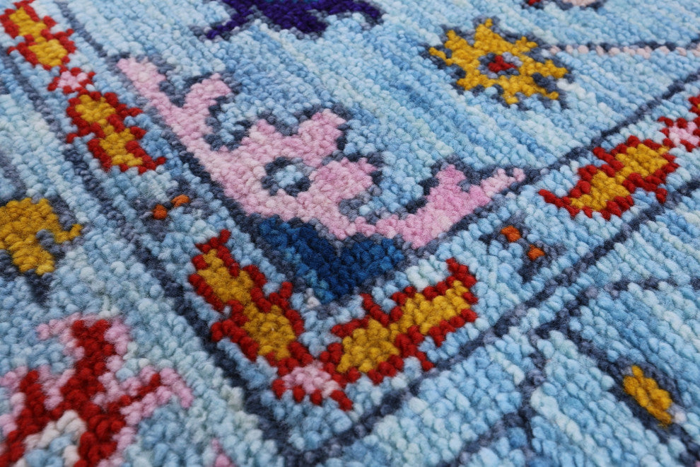 6' 3" X 9' 2" Turkish Oushak Handmade Wool Rug - Q13342