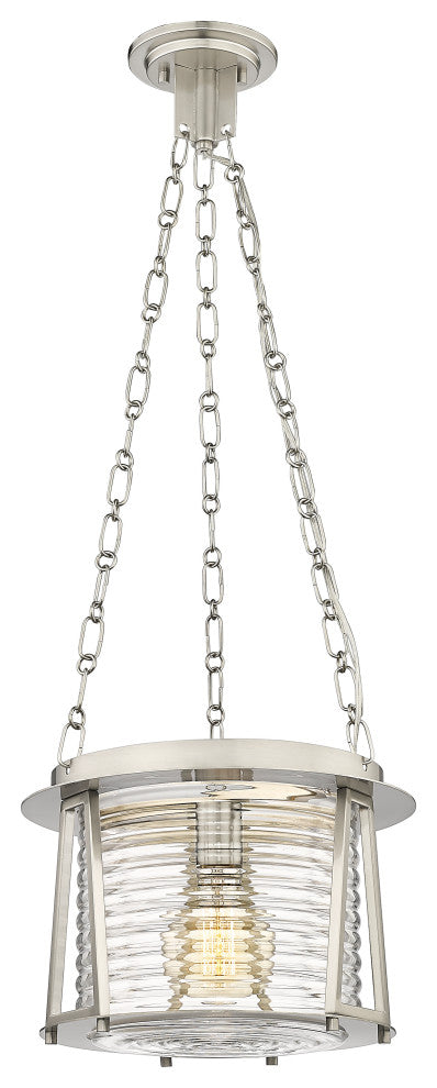 Z-LITE 1-Light Pendant, Brushed Nickel