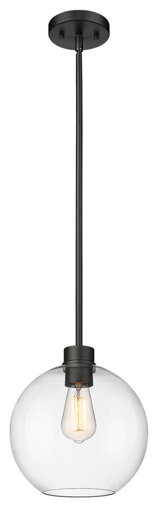 1 Light 10" Powder Coat Black Outdoor