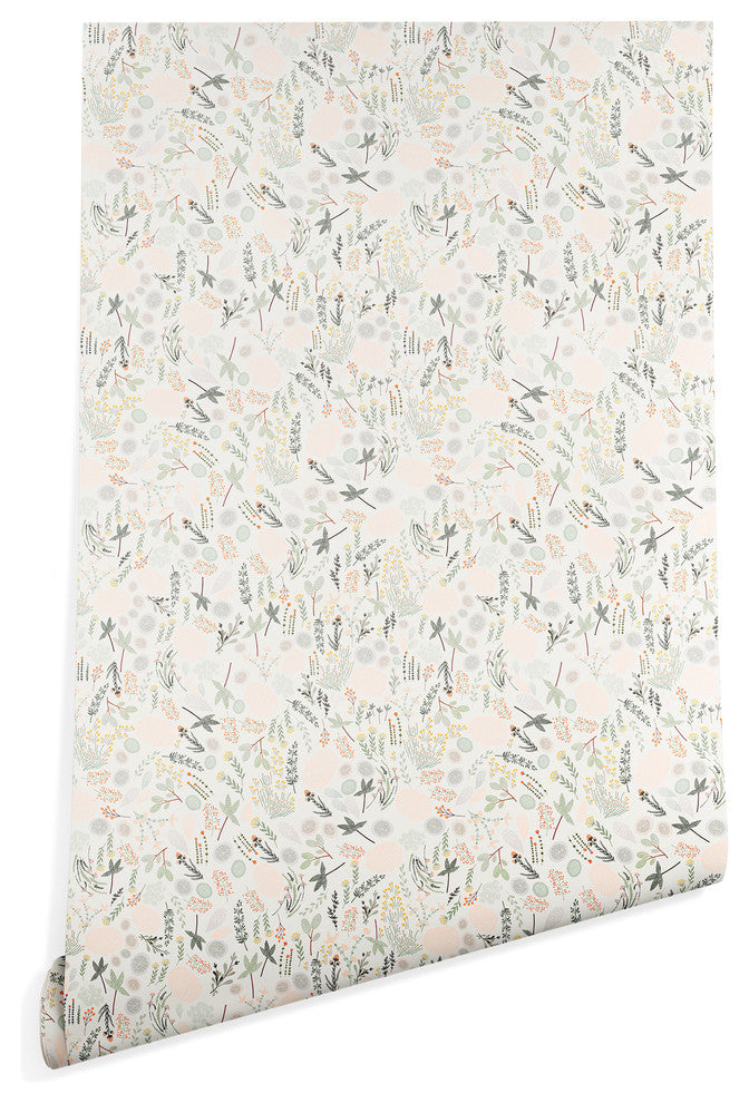 Deny Designs Iveta Abolina Floral Goodness Wallpaper, Beige, 2''x10''
