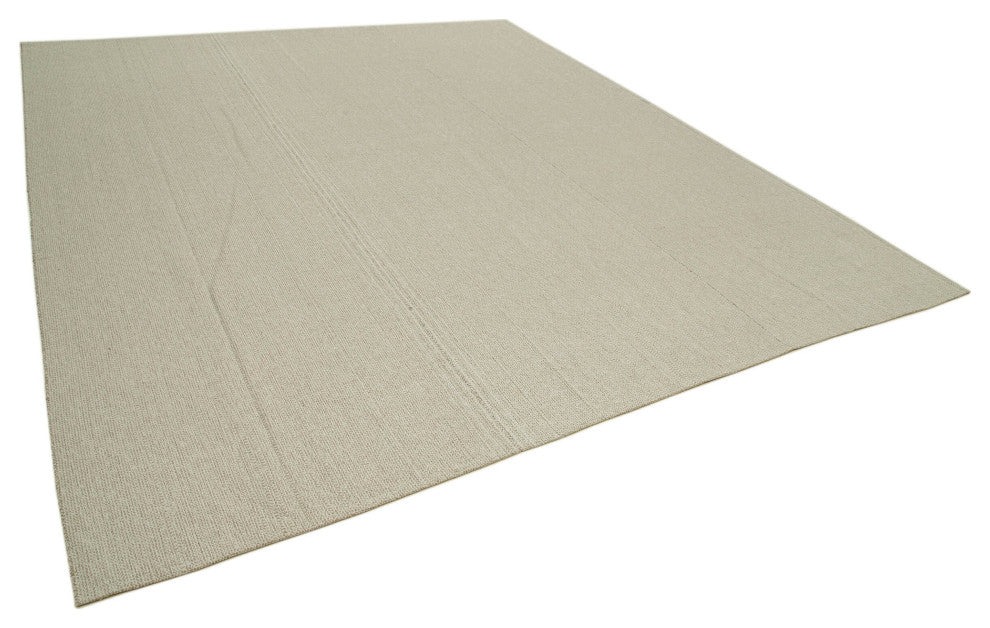 Rug N Carpet - Handmade Turkish 10' 5'' x 12' 4'' Decorative Wool Kilim Rug
