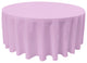LA Linen Round Polyester Poplin, Lilac, 120" Round