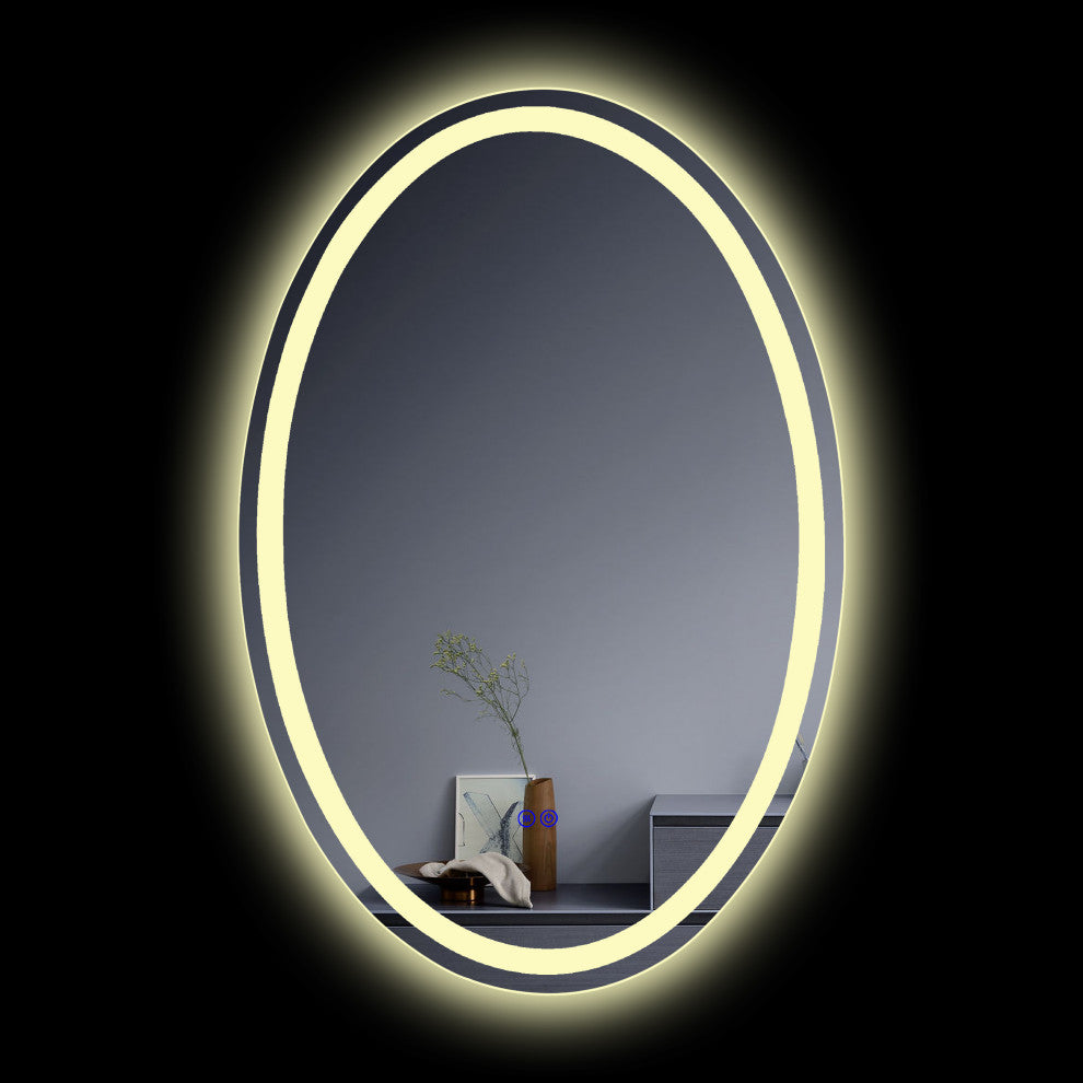 CHLOE Lighting LUMINOSITY Oval TouchScreen LED Mirror