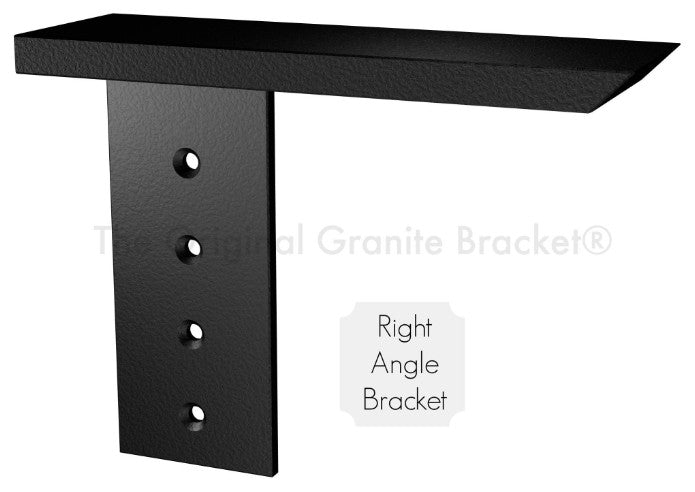 Countertop Support Bracket Cabinet Side Wall Bracket, 10", Right Angle