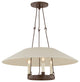 3-Light Chandelier, Bronze