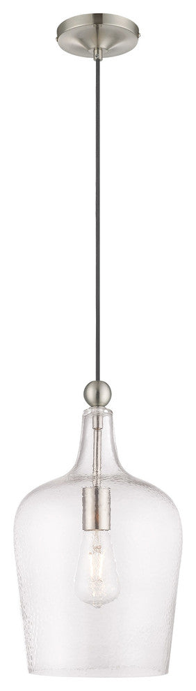 Livex Lighting Brushed Nickel 1-Light Mini Pendant