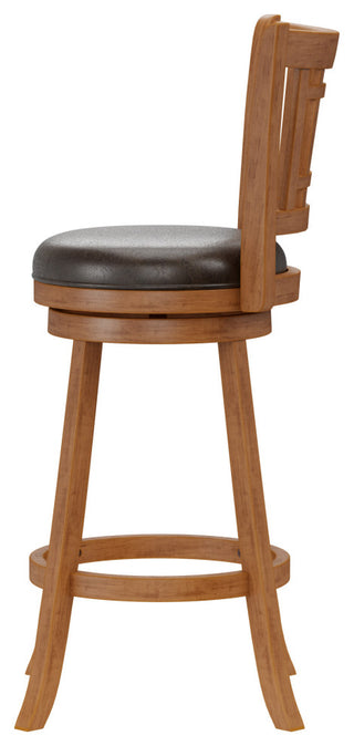 Fairfox Wood Swivel Stool, Barstool