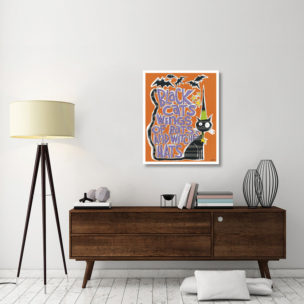 "Bats and Black Cats II" Digital Paper Print by Anne Tavoletti, 30"x37"