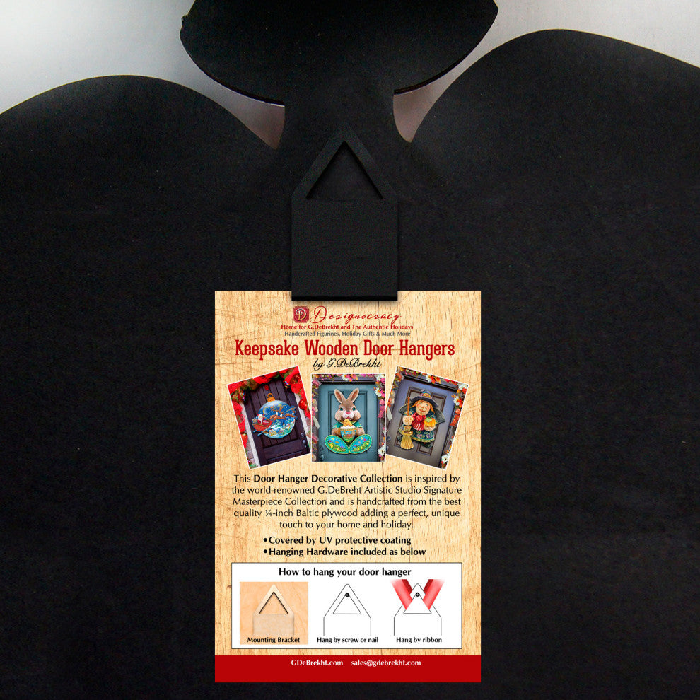 Halloween Witch Wooden Door Hanger