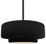 Radiance Medium Tier Pendant, Carbon Black Frame, Black, Rigid Stem Kit