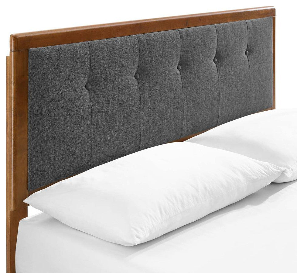 Willow King Wood Platform Bed With Angular Frame