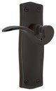Prairie Plate With Manor Lever, Timeless Bronze, Privacy, Non-Handed