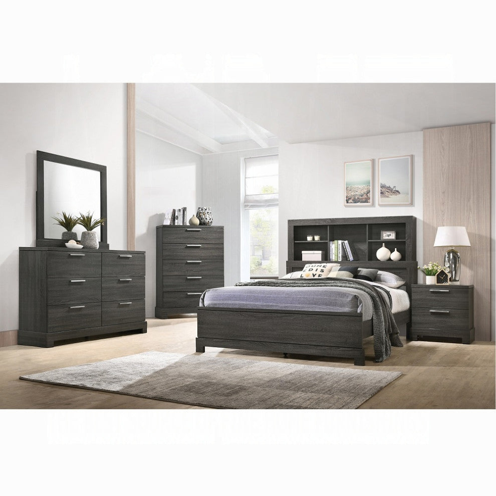 Lantha Nightstand, Gray Oak