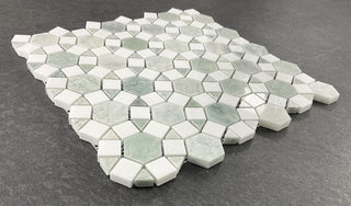 10-Pieces of 3.25" x 12.75" Marble Novelty Mosaic Wall & Floor Tile