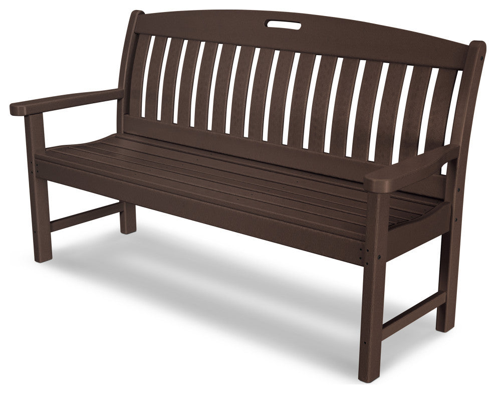Polywood Nautical 60" Bench, Mahogany