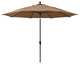11' Bronze Auto-Tilt Crank Aluminum Umbrella, Terrace Sequoia Olefin