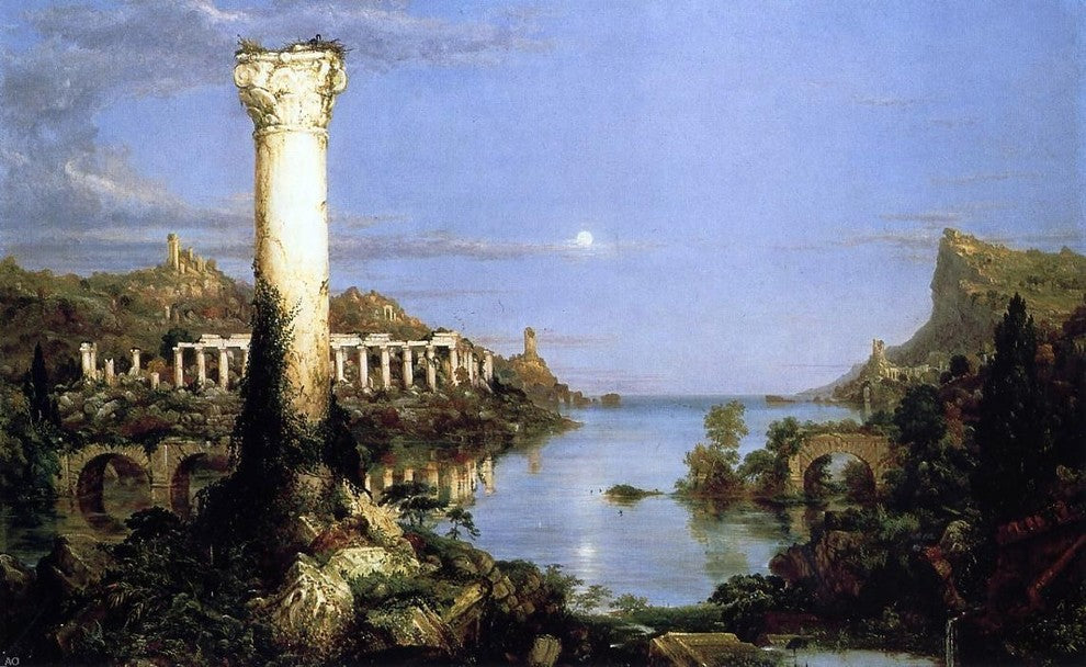 Thomas Cole Desolation, 18"x27" Wall Decal