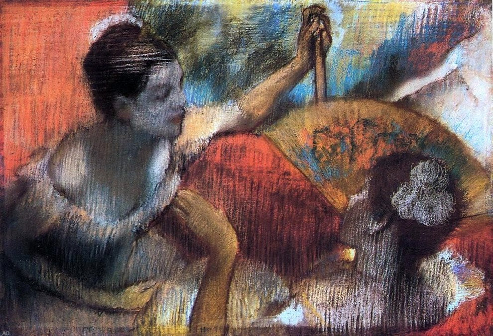 Edgar Degas Dancers in a Box, 18"x27" Gallery Wrapped Canvas Print