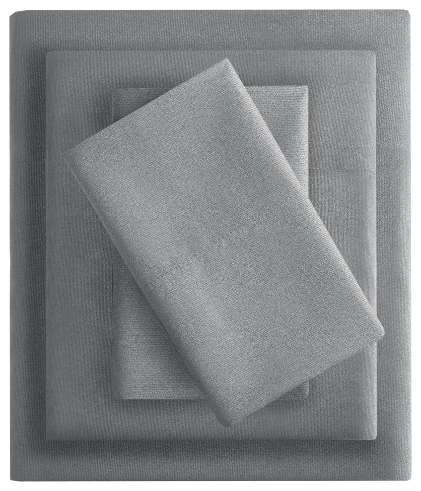 Intelligent Design Microfiber All Season Soft Touch Sheet Set, Charcoal