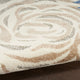 Nourison Aloha 7'10" Round Blue Grey Contemporary Area Rug
