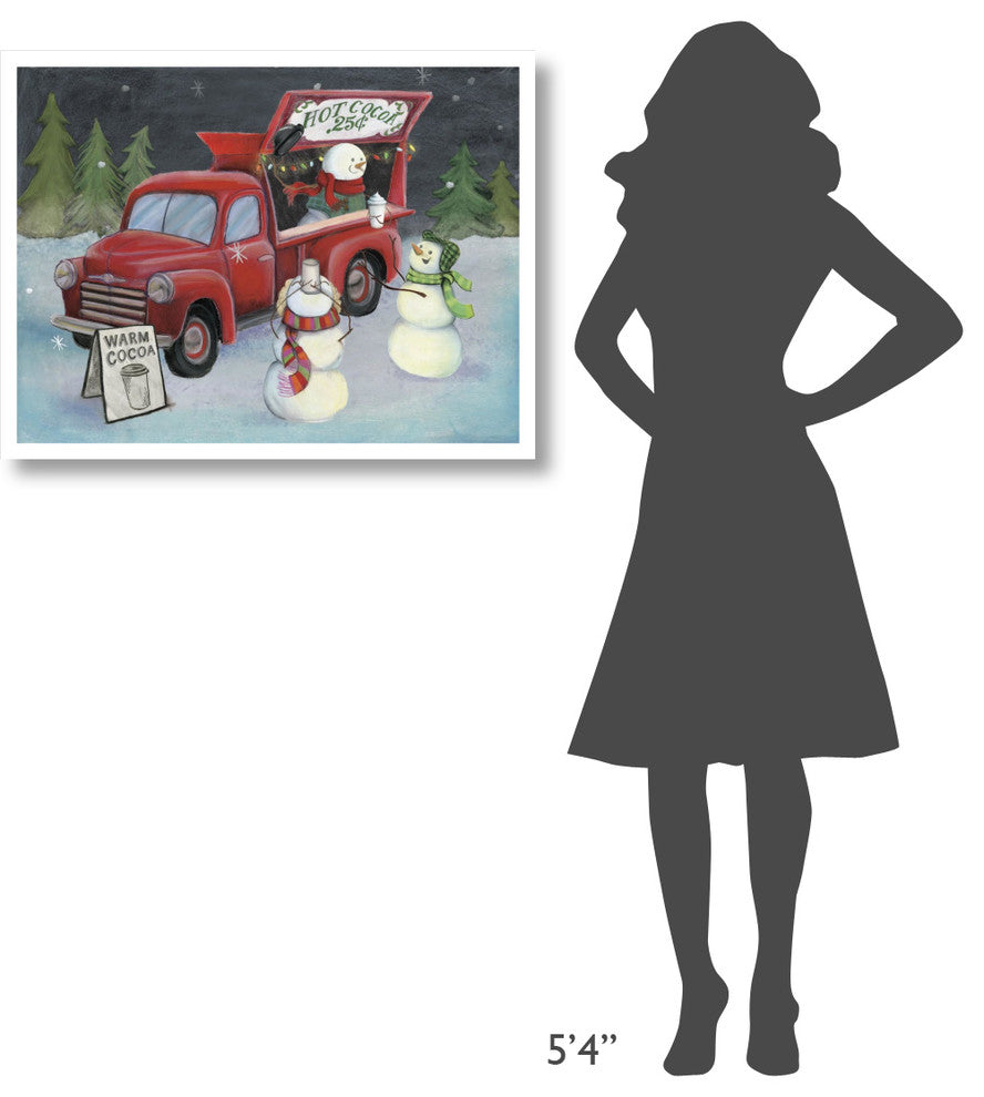 "Christmas on Wheels IV Light" Digital Paper Print by Mary Urban, 34"x26"