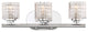 Nuvo Votive 3-Light Incandescent Wall Mount Light Fixture, Polished Nickel