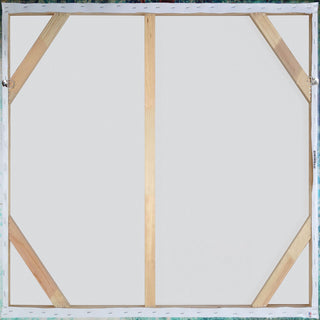 "Deep Blue Waves" Painting Print on Wrapped Canvas, 32"x32"