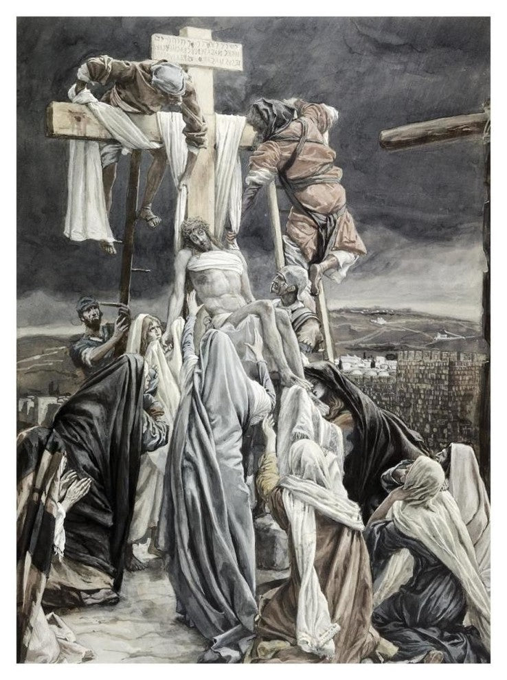 "Descent from the Cross" Digital Paper Print by James Tissot, 34"x46"