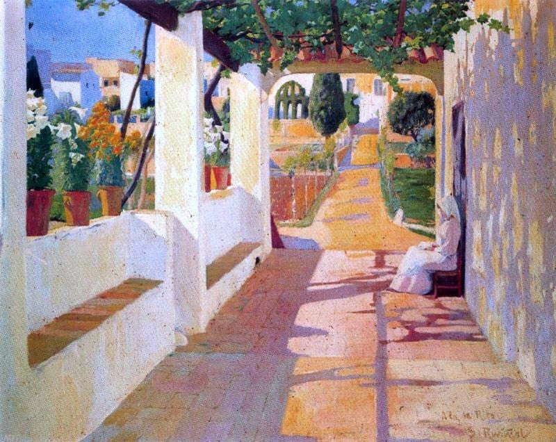 Santiago Rusinol Prats Jardin, 20"x25" Wall Decal