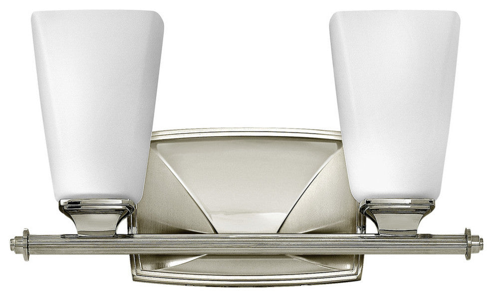 Hinkley Darby Bath 2-Light Vanity, Polished Nickel