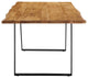 Viggo 60" Live Edge Acacia Wood Acacia Wood Dining Table - Black Natural