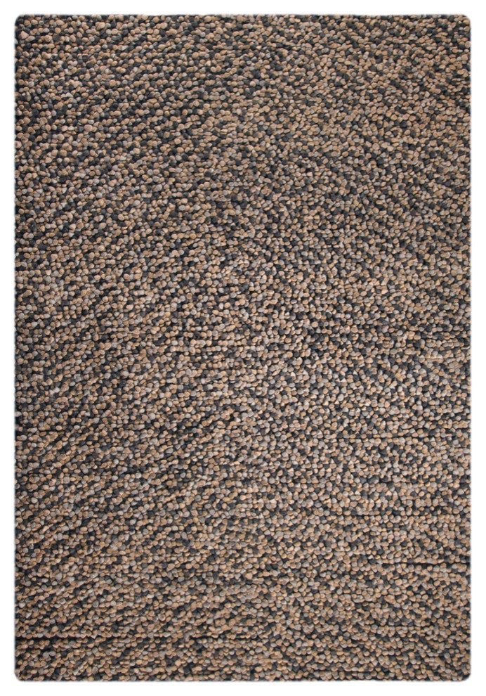 Hand Woven Smoke New Zealand Wool Area Rug