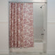 Ellis Curtain Victoria Park Toile 70"x72" Shower Curtain, Blue, Red