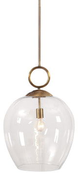 Uttermost Calix Large Blown Glass 1 Light Pendant