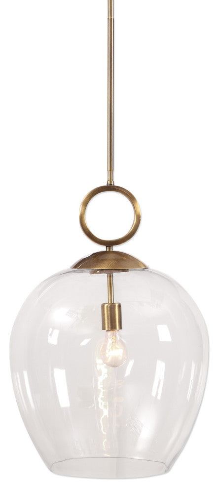 Uttermost Calix Large Blown Glass 1 Light Pendant