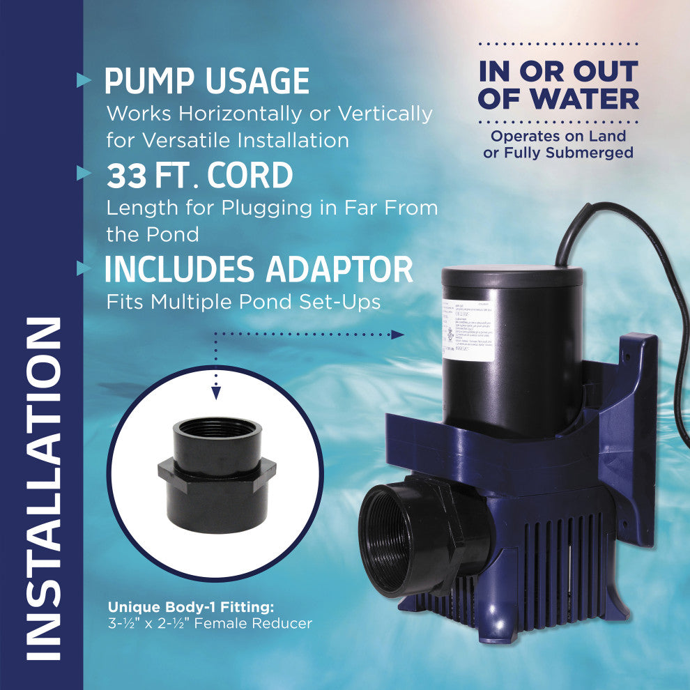 Cyclone Pump 10300 GPH With 33-Foot Cord