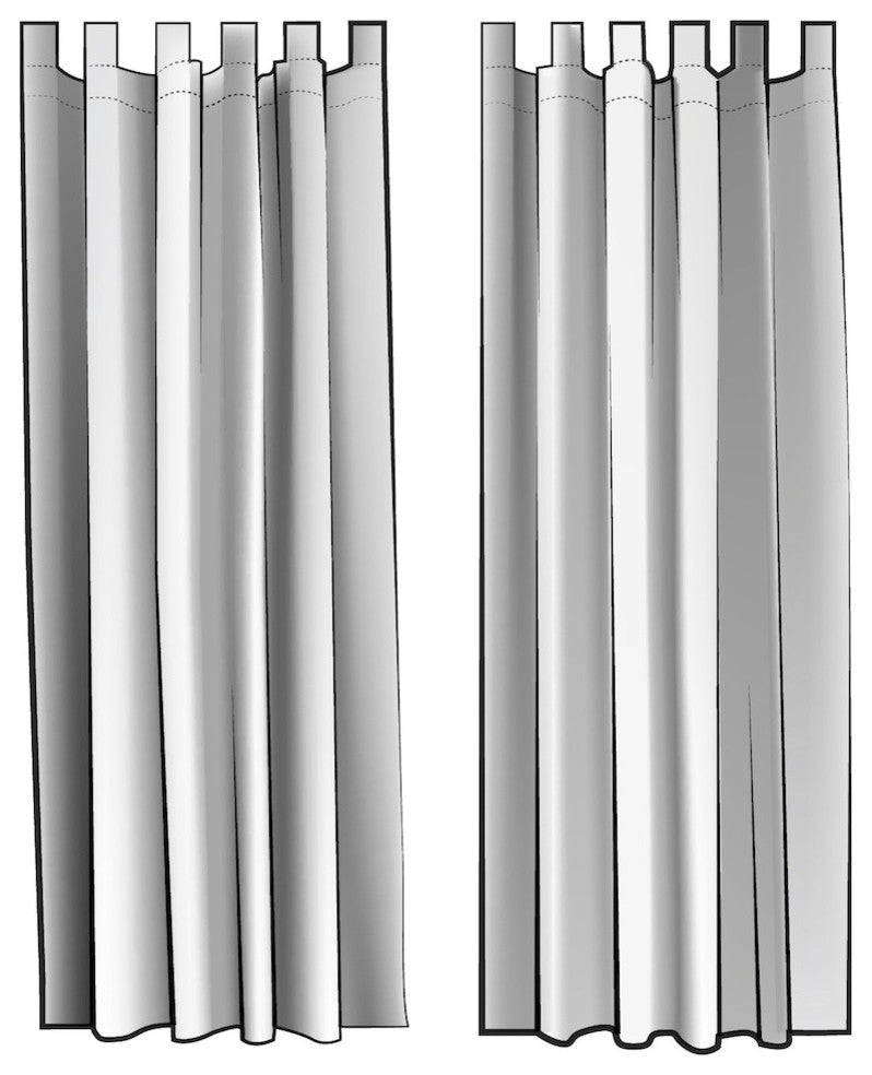 Tab Top Curtain Panels Pair Sapo Waterbury Spa Green Slub Cotton, 72" — free download