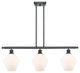 Innovations 516-3I-BK-G651-8-LED 3-Light Island Light, Matte Black
