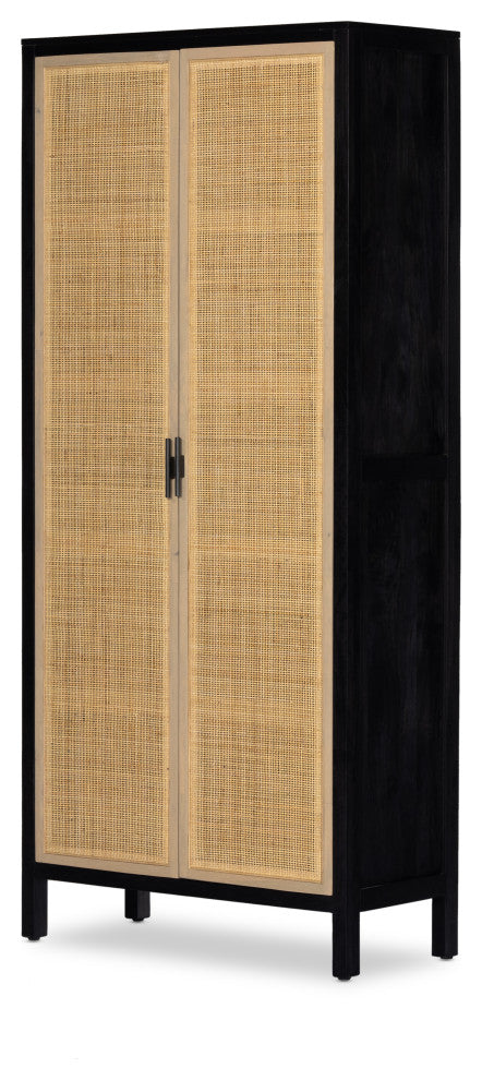Caprice Tall Cabinet-Black Wash Mango