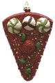 5" Merry and Bright Strawberry Cake Slice Christmas Ornament
