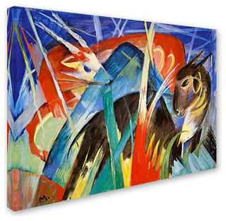 'Fairy Animals, 1913' Canvas Art by Franz Marc