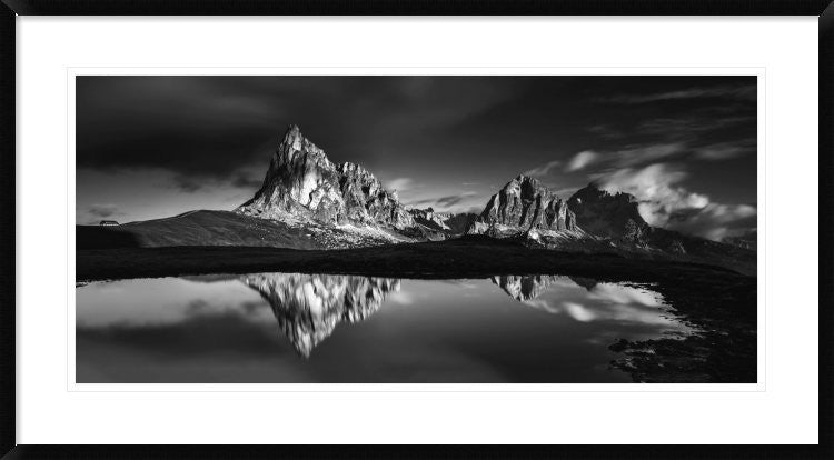 "Morning At Ra Gusela" Framed Digital Print by Lubos Balazovic, 44x24"