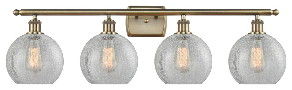 Innovations Lighting 516-4W-AB-G125-8 Athens 4 Light 36" Bath Vanity Light