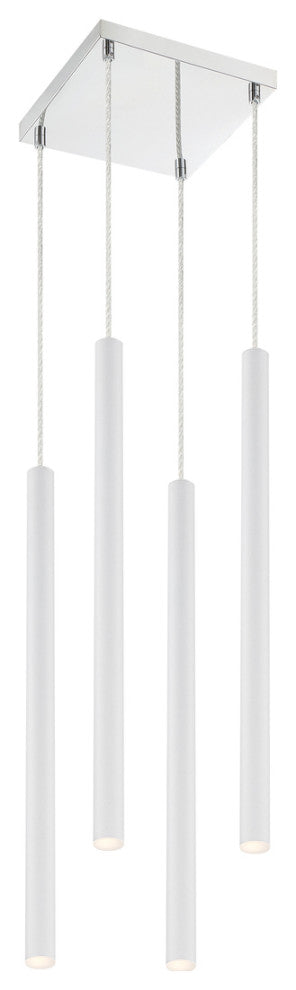 Forest 4-Light Chandelier In Chrome
