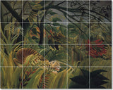 Jean-Jacques Rousseau Poster Art Painting Ceramic Tile Mural #92, 21.25"x17"