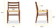 Poly and Bark Ray Dining Chair, Set of 2, Walnut