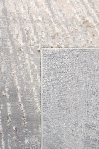 Starburst Power-Loomed White/Grey Area Rug, 9' X 12'