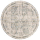 Teal/Orange Theia Area Rug by Loloi, Natural/Ocean, 7'10"x7'10" Round