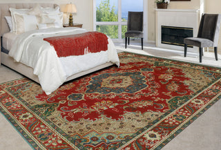 Fine Vintage Distressed Aibala Red/Ivory Rug, 9'9x12'11