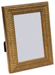 Arezzo Antique Frame, Gold And Rattan Pattern, 5"x7"